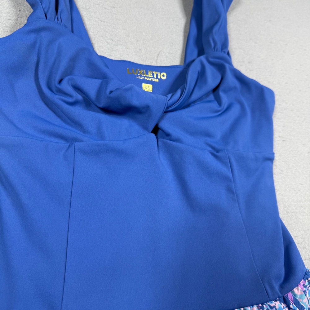 Lilly Pulitzer Luxletic Cary's Sleeveless Active Romper Printed Skirt Size XS